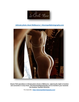 intimate photo shoot Melbourne | Alessiopettiphotography.com