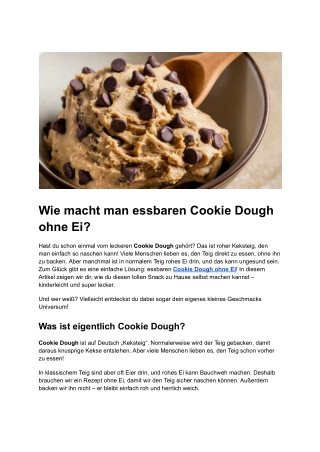 Post 5 _ Wie macht man essbaren Cookie Dough ohne Ei