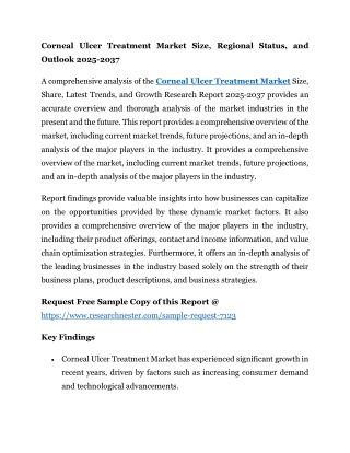 Corneal Ulcer Treatment Market