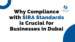 Why Compliance with SIRA Standards is Crucial for Businesses in Dubai