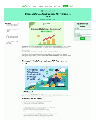  10 Top WhatsApp Business API Providers in 2025