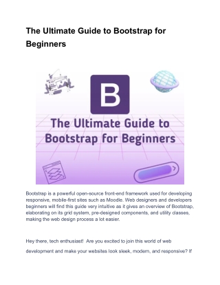 Bootstrap for Beginners: The Complete Guide
