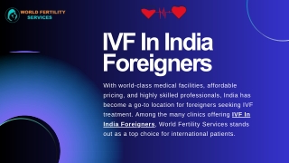 IVF In India Foreigners