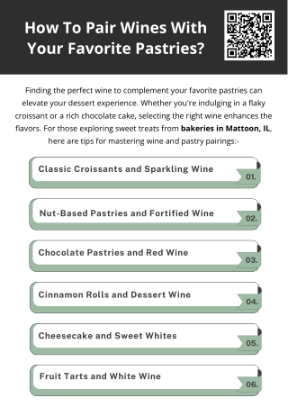 How To Pair Wines With Your Favorite Pastries?