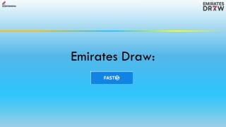 Emirates Draw PPT 40