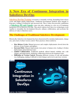 Salesforce DevOps Training - Salesforce DevOps Certification