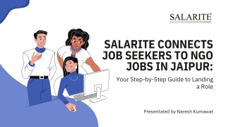 Salarite Connects Job Seekers to NGO Jobs in Jaipur Your Step-by-Step Guide to Landing a Role