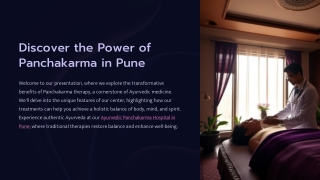 Ayurvedic Panchakarma Hospital in Pune