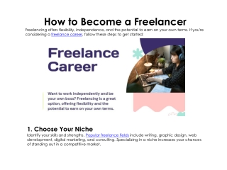 How to Become a Freelancer
