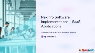 SaaS Implementation Made Easy with NexInfo