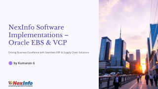 Improving Decision-Making with Oracle EBS and VCP Solutions