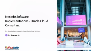 Accelerate Growth with NexInfo’s Oracle Cloud Consulting Services