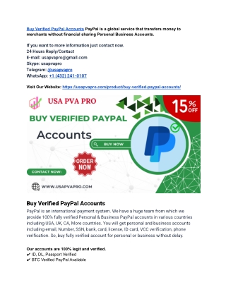 Top 3 Trustable Marketplace to Buy Verified PayPal Accounts