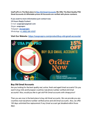 5 Best sites to Buy Gmail Accounts (Cheap)