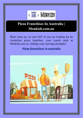 Pizza Franchises In Australia | Monkish.com.au