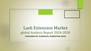 Lash Extension Market Share, Size, Segmentation and Outlook | 2024-2030