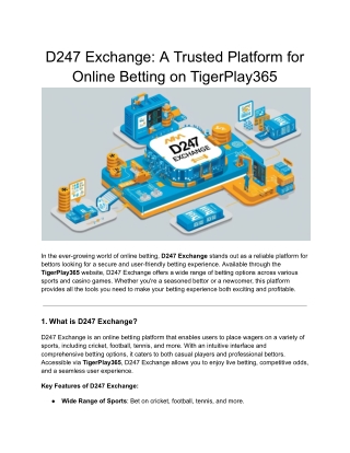 D247 Exchange_ A Trusted Platform for Online Betting on TigerPlay365