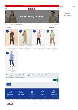 Professional Housekeeping Uniforms – Lintex