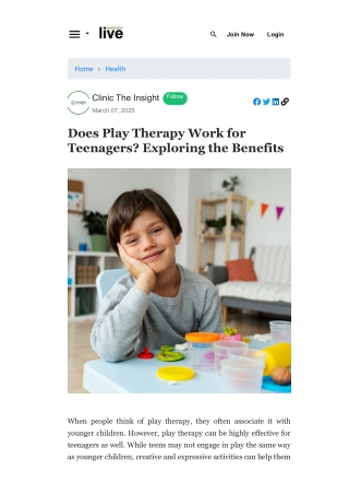 Does Play Therapy Work for Teenagers? Exploring the Benefits