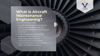 Aircraft Maintenance Engineering Course Details | AeroCET