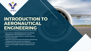 Top Aeronautical Engineering Colleges in India | AeroCET Admission
