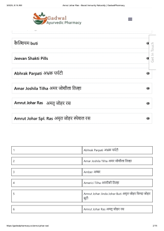 Amrut Johar Ras