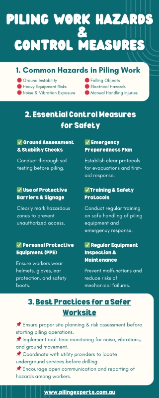 Piling Work Hazards and Control Measures