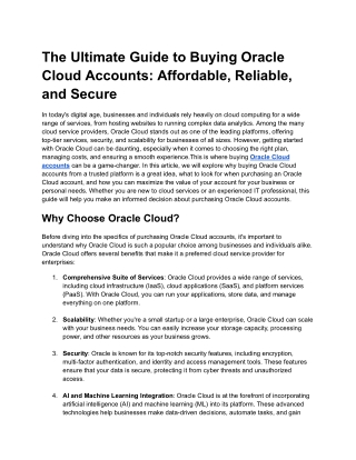 The Ultimate Guide to Buying Oracle Cloud Accounts_ Affordable, Reliable, and Secure