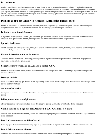Claves prácticas para escalar tu negocio vendiendo internacionalmente por Amazon