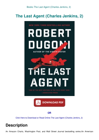 Books The Last Agent (Charles Jenkins  2)