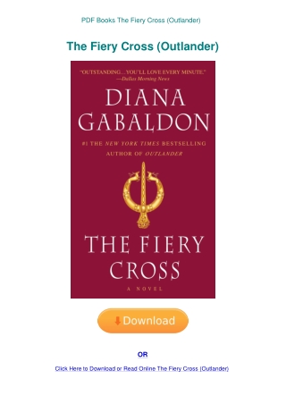 PDF Books The Fiery Cross (Outlander)