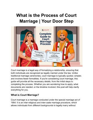What is the Process of Court Marriage _ Your Door Step