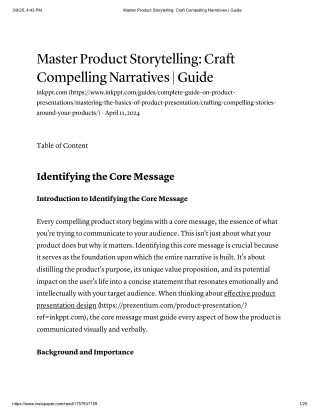 Master Product Storytelling_ Craft Compelling Narratives _ Guide