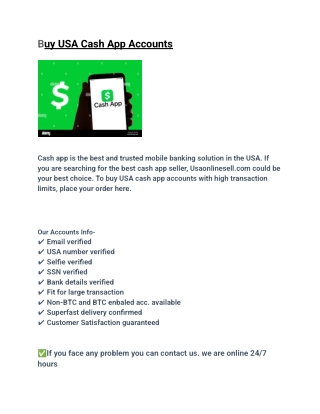 Buy Verified Cash App Accounts