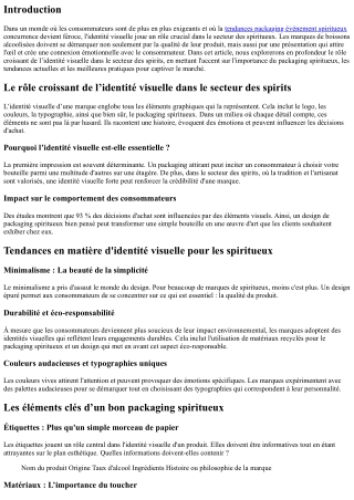 Le rôle croissant de l’identité visuelle dans le secteur des spirits
