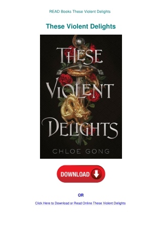 READ Books These Violent Delights