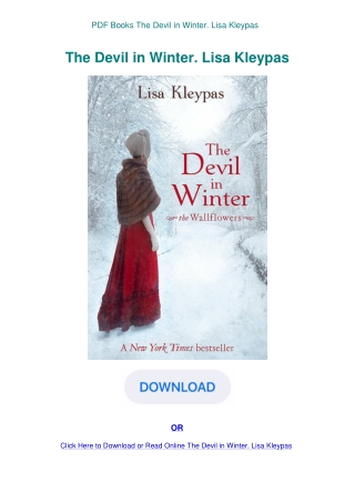PDF Books The Devil in Winter. Lisa Kleypas