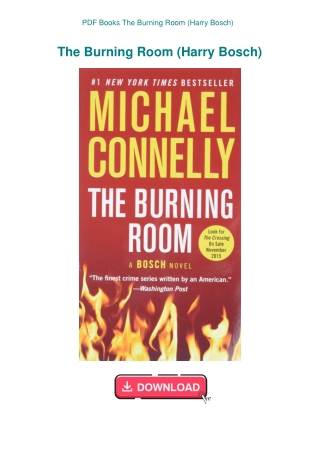 PDF Books The Burning Room (Harry Bosch)