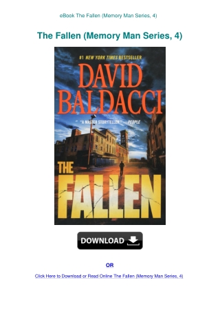 eBook The Fallen (Memory Man Series  4)
