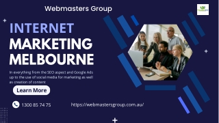 Internet marketing services Melbourne