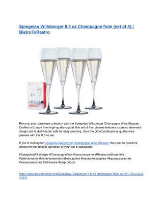 _Spiegelau Willsberger 8.5 oz Champagne flute (set of 4) _ BistroToRestro