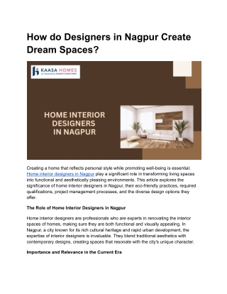 Home Interior Designers in Nagpur