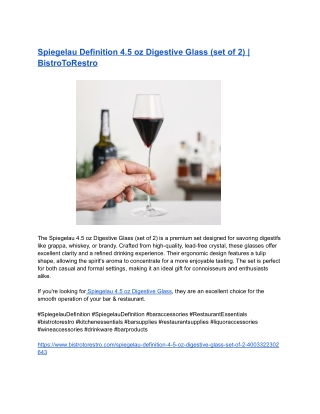 Spiegelau Definition 4.5 oz Digestive Glass (set of 2) _ BistroToRestro