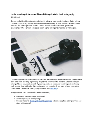 How to Increase Profit Margins While Outsourcing Photo Editing in Your Photography Business