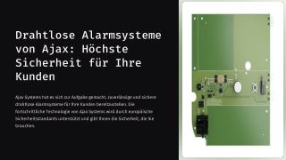ajax funkalarmanlage