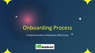 Onboarding Process