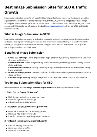 Image Submission Sites
