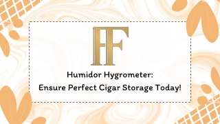 Humidor Hygrometer - Ensure Perfect Cigar Storage Today!