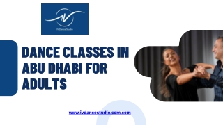 Get Fun & Professional Dance Classes for Adults in Abu Dhabi