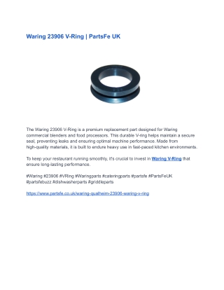 Waring 23906 V-Ring _ PartsFe UK (1)